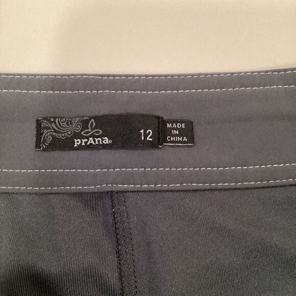 prAna Womens Lena Skort Sz 12 Gray Stretch Hiking Tennis Activewear - Picture 7 of 11